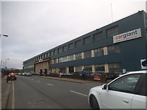TQ2282 : Car Giant on Hythe Road, College Park by David Howard