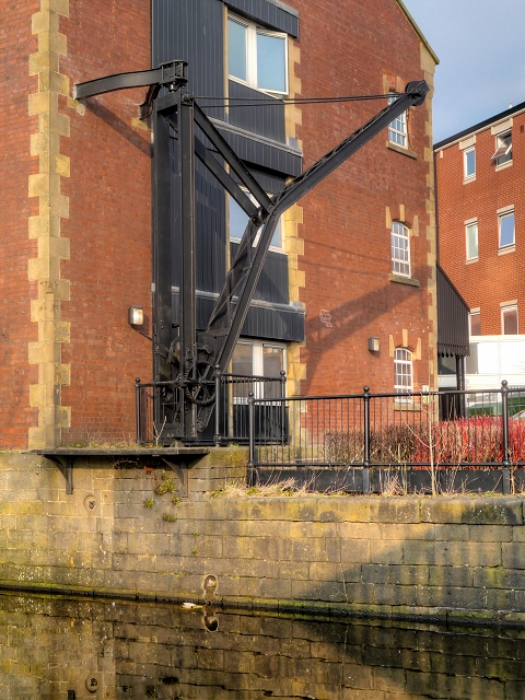 Loading Crane at Leeds and Liverpool Canal Warehouse, Nelson