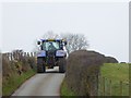 NY6331 : Tractor near Blencarn by Oliver Dixon
