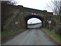 Railway bridge crossing Mill Lane