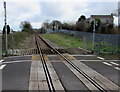 Towards Pembroke from Llanion Crossing, Pembroke  Dock