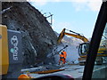 NN3213 : Road works at Pulpit Rock, on the A82 by Loch Lomond by sylvia duckworth