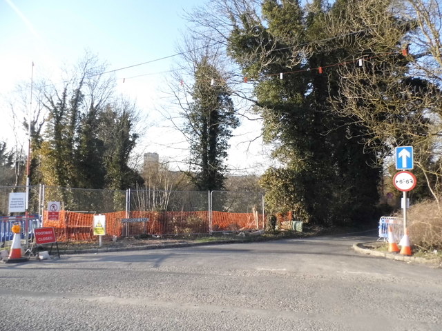 Redbridge Lane at the junction of the A30