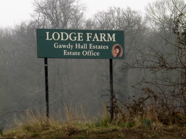 Lodge Farm sign