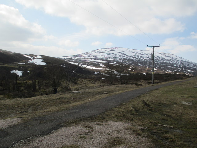 Cycle track at Drumochter