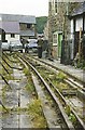 Welshpool and Llanfair railway running through Town Centre. August 1964