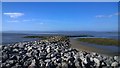 SD4263 : Stone sea defences at Sandylands by Steven Haslington