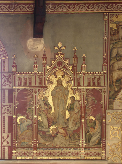 St Andrew, Bethune Road - Wall painting © John Salmon cc-by-sa/2.0 ...