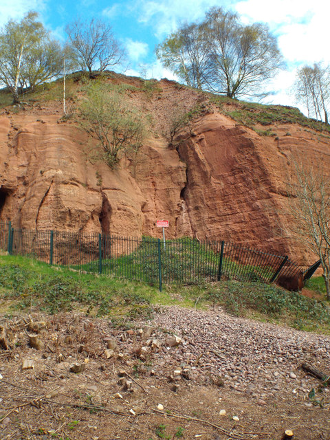 Signs of past events at the former Barr Beacon Quarry