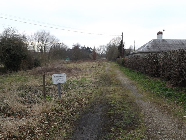 Track entrance into Carlton Park