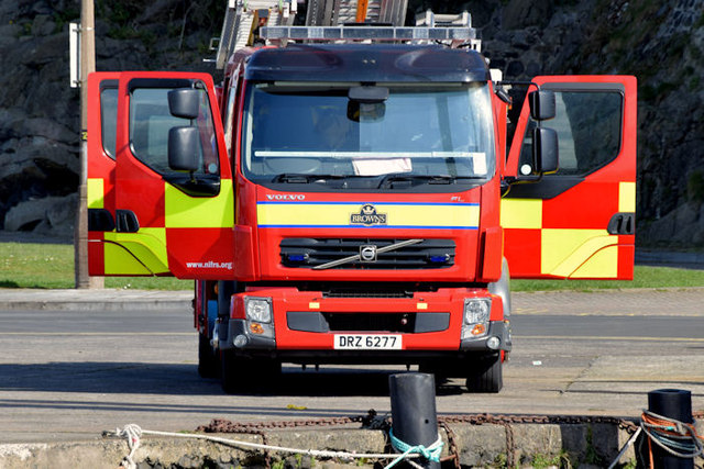 Fire appliance, Carrickfergus (March 2015)