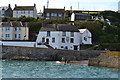 View across harbour entrance to The Ship Inn, Porthleven