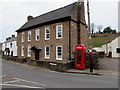 SO5708 : Red phonebox in the centre of Clearwell by Jaggery