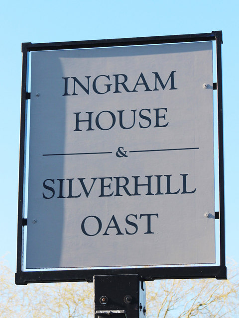 Ingram House & Silverhill Oast sign