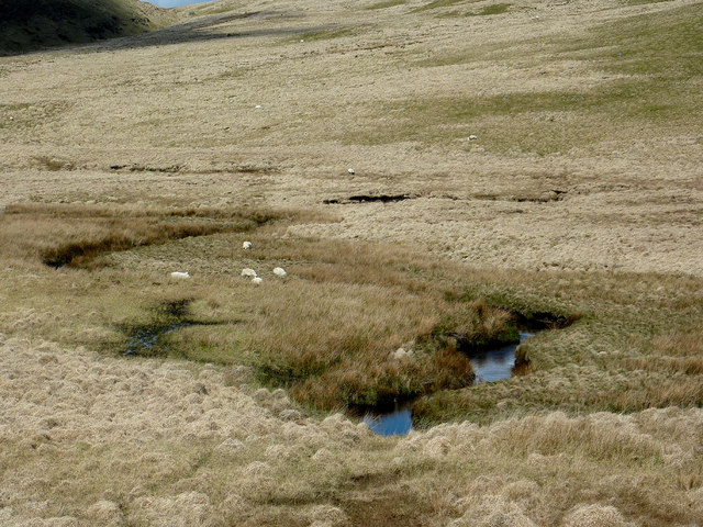 The Afon Claerddu east of Llyn Teifi, Ceredigion