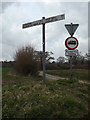 TM2484 : Roadsign on Hallwong Lane by Geographer
