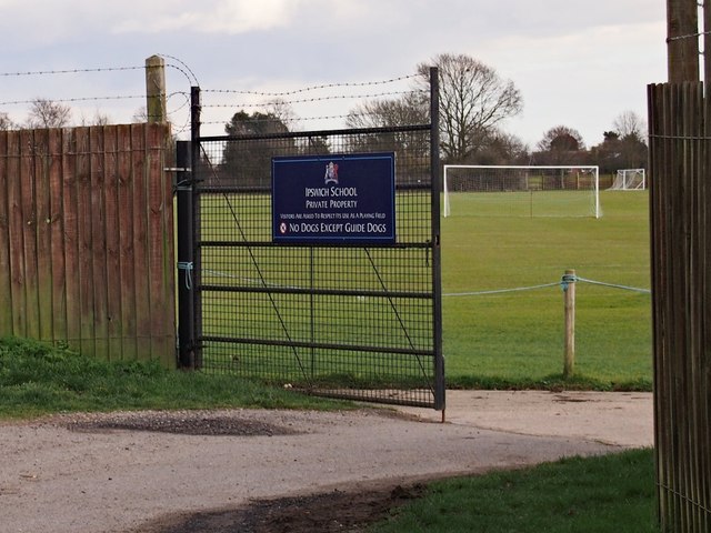 Ipswich School Playing fields gate