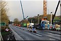 Single file traffic, A49