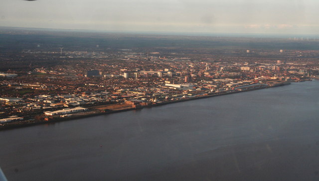 Hull, and Humber North Bank from above... © Chris :: Geograph Britain ...