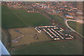 Housing estate by the B1200 running through Manby: aerial