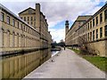 SE1438 : Leeds and Liverpool Canal, Saltaire Mills by David Dixon