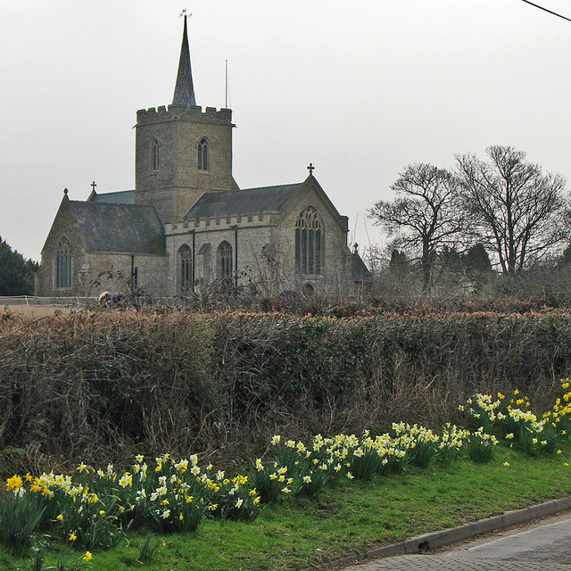 Thriplow church in early spring © John Sutton cc-by-sa/2.0 :: Geograph ...