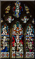 TQ4707 : East window, St Peter's church, Firle by Julian P Guffogg