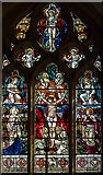 TQ4707 : East window, St Peter's church, Firle by Julian P Guffogg