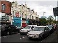 Businesses on the Falls Road opposite the Culturlann