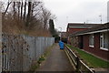 Path to the rear of Larch Close off Queens Road, Hull