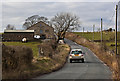 Roman Road passes Higher Grimehills Farm