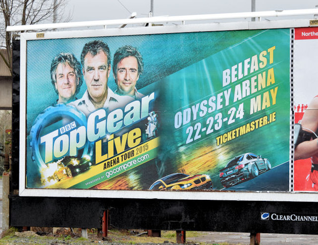 Complete "Top Gear" poster, Belfast (29 March 2015)
