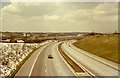 The M40 motorway west of the B4440 in 1978