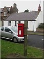 Post box on an old telegraph pole, Norham