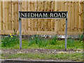 Needham Road sign