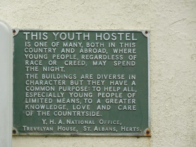 Sign on Litton Cheney Youth Hostel