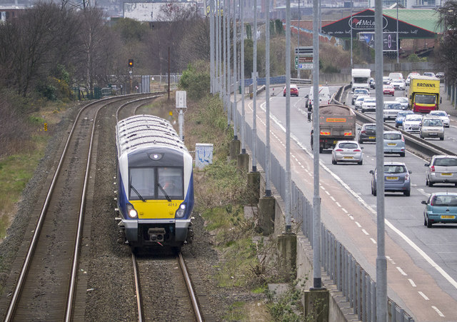 Train, Belfast © Rossographer Cc-by-sa/2.0 :: Geograph Ireland