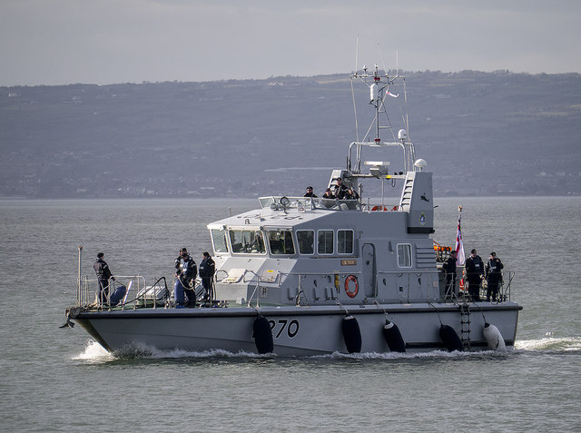 HMS 'Biter' off Bangor