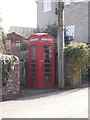 Thorncombe: red telephone box