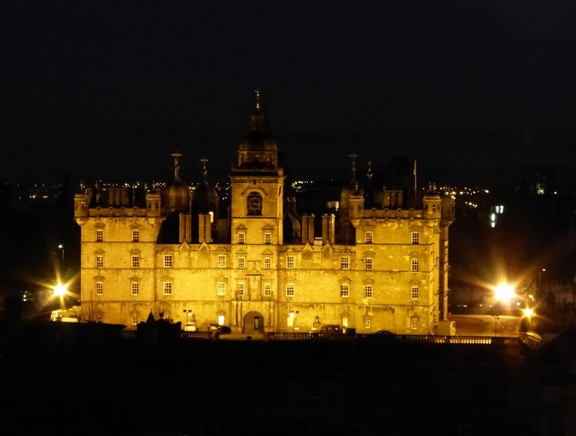 George Heriot's by night