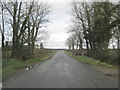 Lane crossing drain near Bowness Hall