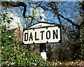 Road Sign at top of Beacon Lane, Dalton