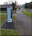 Footpath and cycle route diagram, Henllys Way, Cwmbran