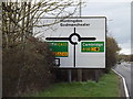 TL2570 : Roadsign on the A1198 Ermine Street by Geographer