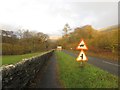 NY4102 : Footpath beside the road in Troutbeck by Graham Robson