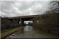 SP4282 : M6 overbridge crossing the Oxford Canal by John Winder