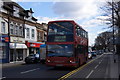 Bus on Coombe Lane, Raynes Park