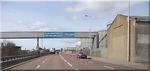 NO4130 : Footbridge over A62 in Dundee by Stanley Howe