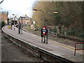 Chesham tube station from near the bridge