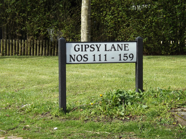 Gipsy Lane sign